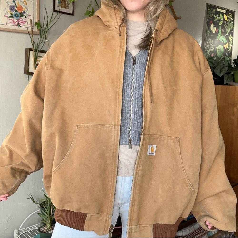Vintage Union made brown carhartt jacket